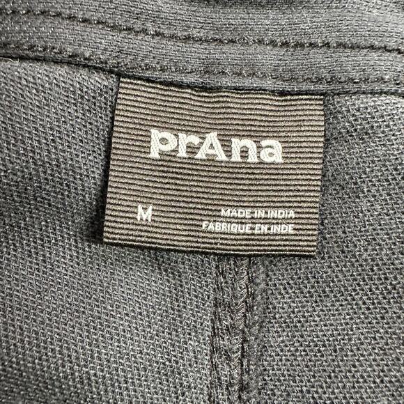 Prana Pants Womens Medium Black Cuyamaca Oversized Barrel Cotton Mid Rise Casual - Picture 5 of 14